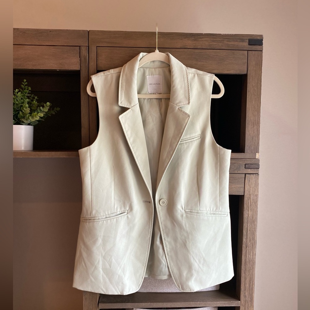 Anthropologie Avec Les Filles oversized Mint Blazer size Large
